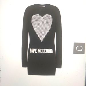 Moschino cashmere blend dress ❤️ & logo